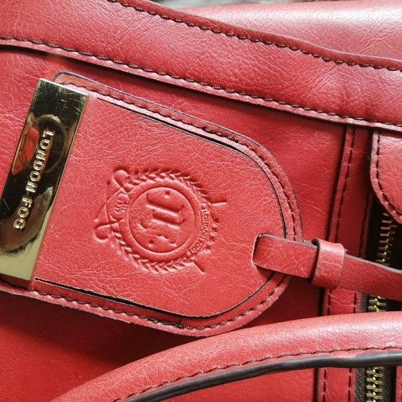 London Fog Orange / Red Knightsbridge Purse - Picture 3 of 3